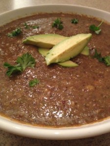 This Hearty Black Bean Soup (#3) has two pounds of greens hidden in this soup! Nutritious and delicious!